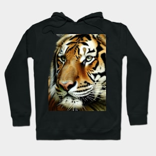 Tiger, fierceness, majesty, leadership, elegance. Hoodie